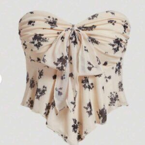 NWOT - Bandeau Floral Top - Small